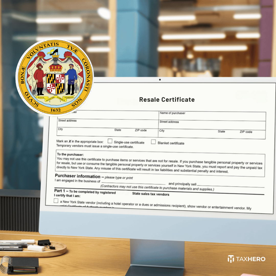How to Get a Maryland Resale Certificate for your Business