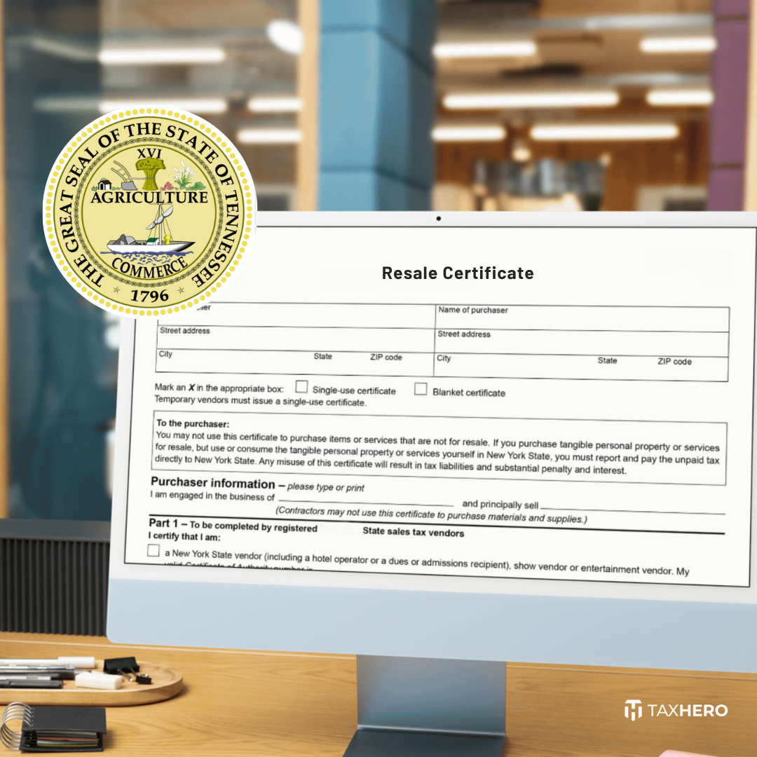 How to Get a Tennessee Resale Certificate for your Business