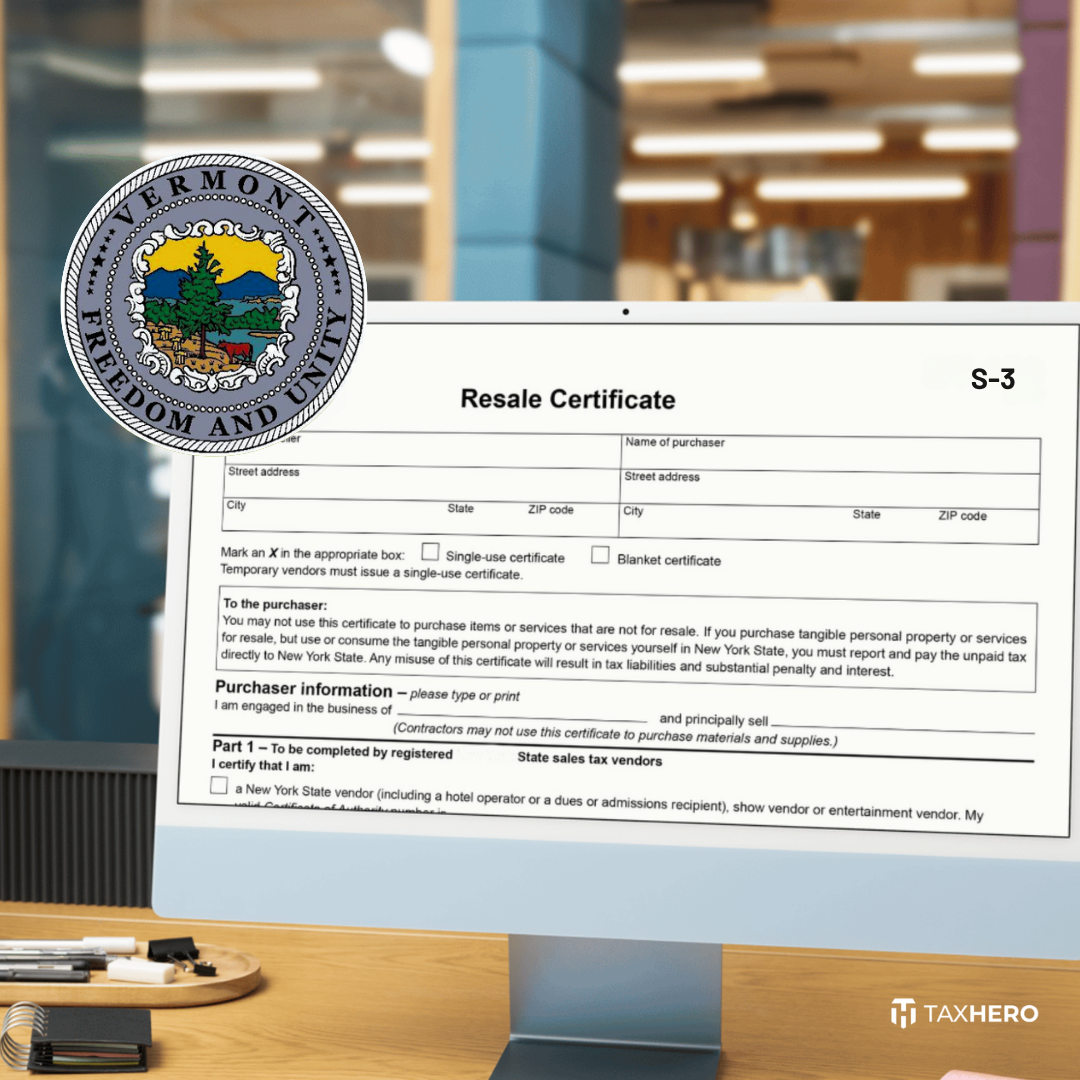 How to Get a Vermont Resale Certificate for your Business